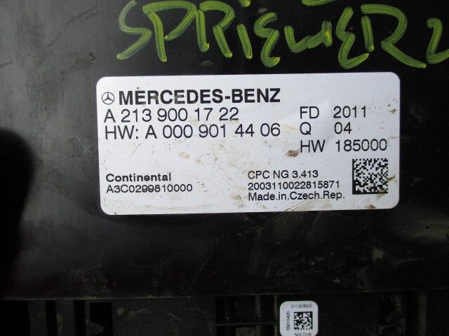 2020 MERCEDES BENZ SPRINTER W907 TRANSMISSION CONTROL MODULE A2139001722