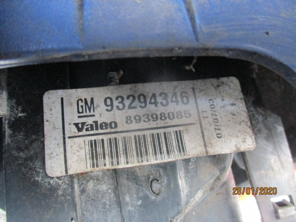 VAUXHALL MERIVA A MK1 2005 OSR DRIVER SIDE REAR BRAKE LIGHT TRIM BLUE 93294346