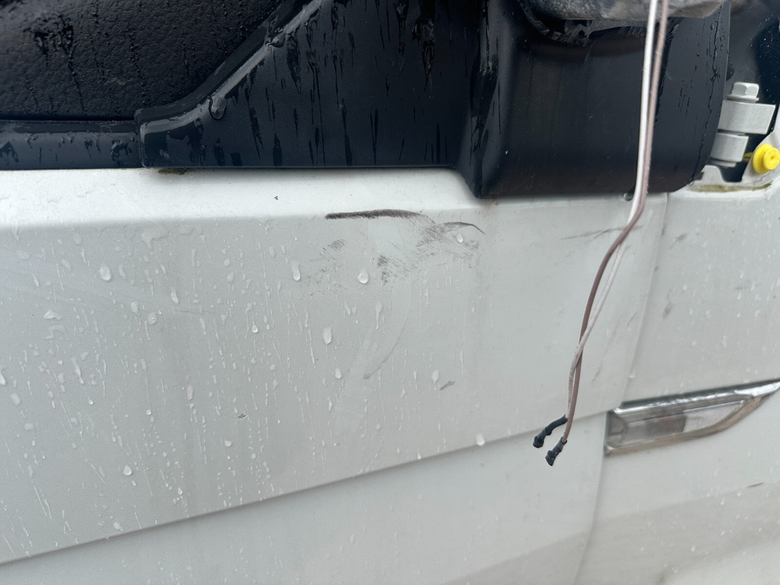 2018 VOLKSWAGEN TRANSPORTER T6 OSF DRIVER SIDE FRONT DOOR BARE WHITE DAMAGED