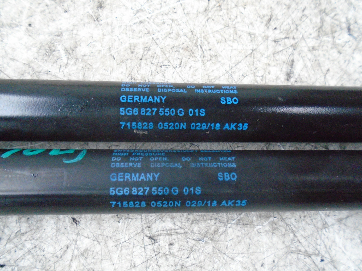 VOLKSWAGEN GOLF 2018 MK7 REAR TAILGATE SUPPORT STRUTS 5G6827550