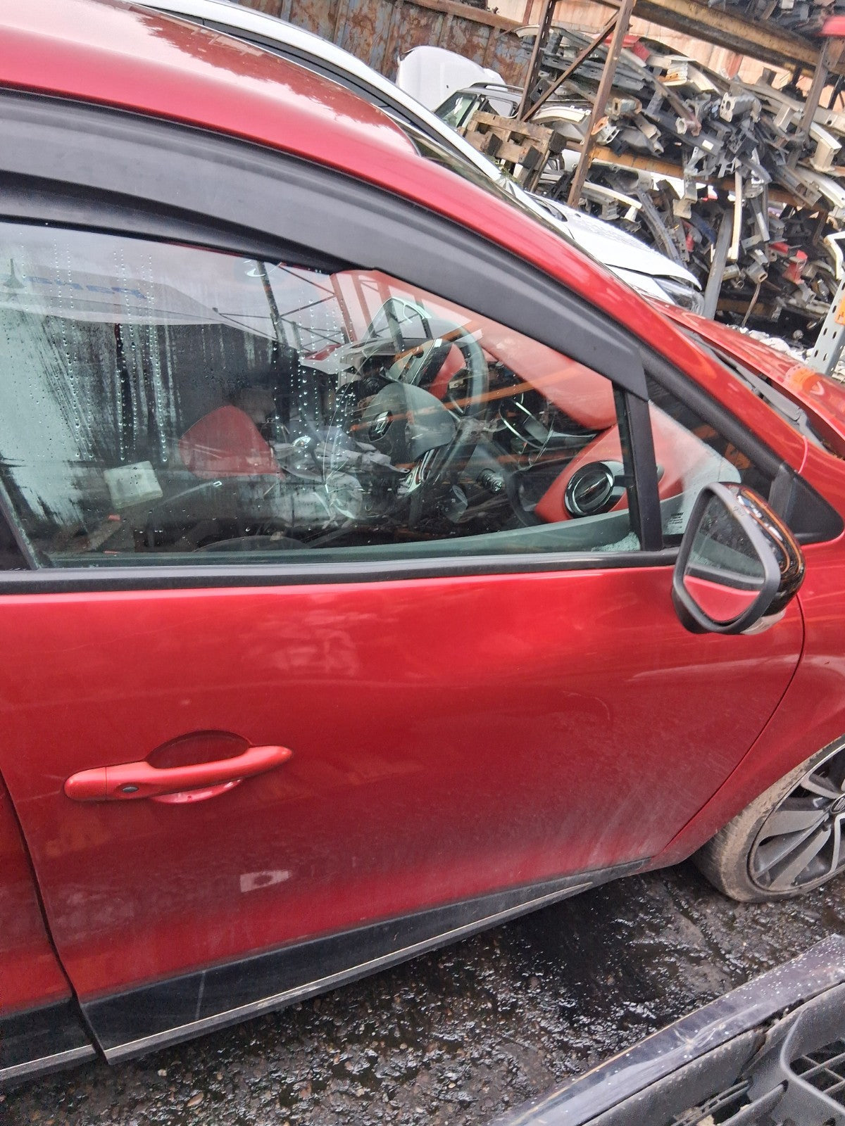 2013 RENAULT CLIO X98 MK4 OSF DRIVER SIDE FRONT RIGHT BARE DOOR RED