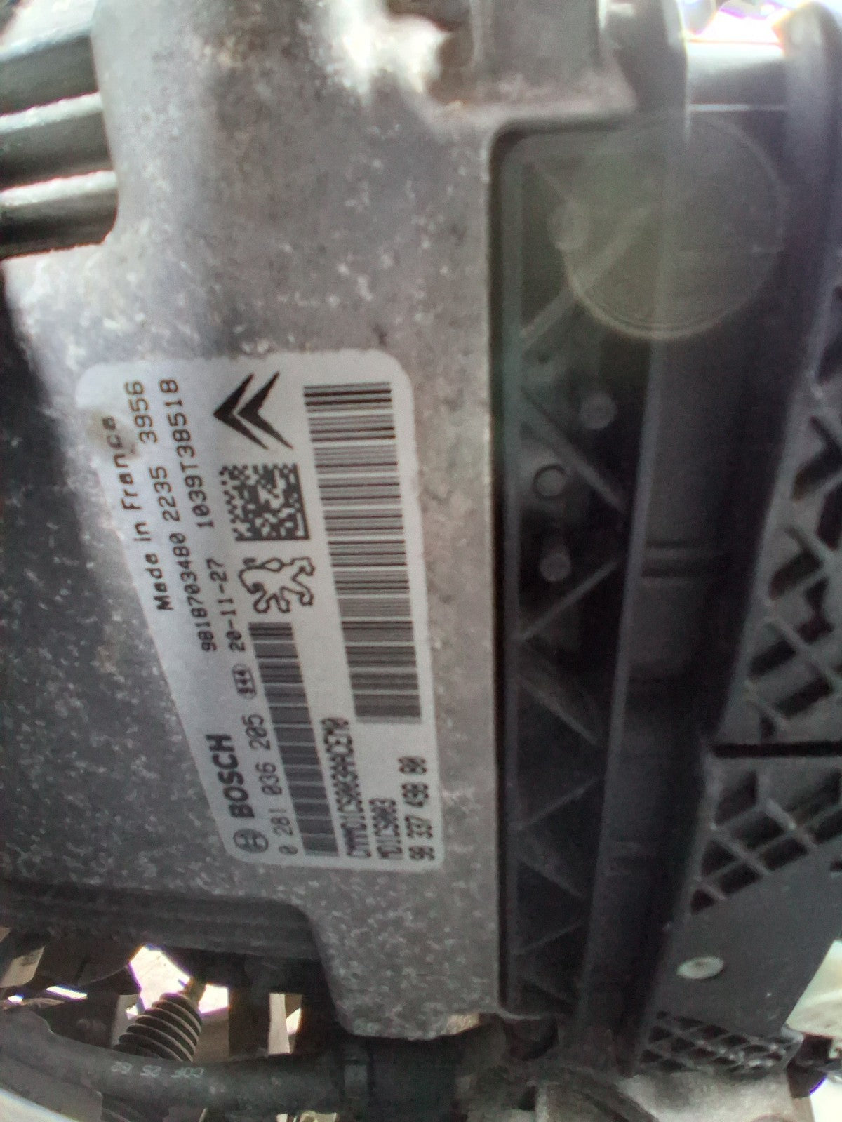 2020 VAUXHALL COMBO E MK4 1.5 DIESEL ECU ENGINE CONTROL UNIT 9818703480