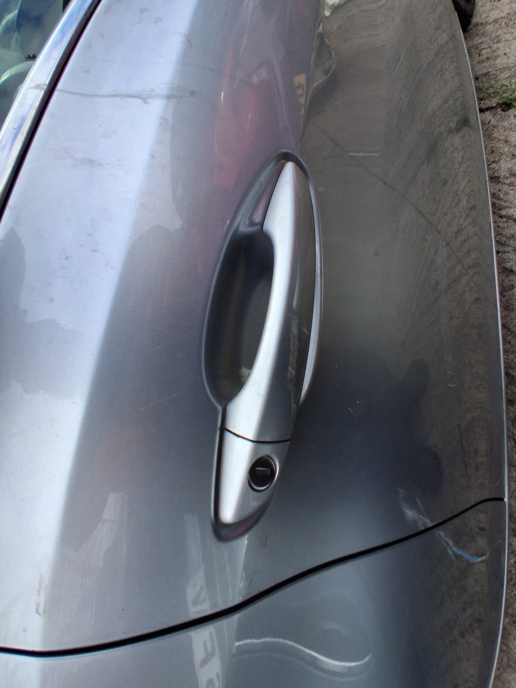 2015 PEUGEOT 308 MK2 OSF DRIVER FRONT EXTERIOR DOOR HANDLE GRIS ALUMINIUM EZR