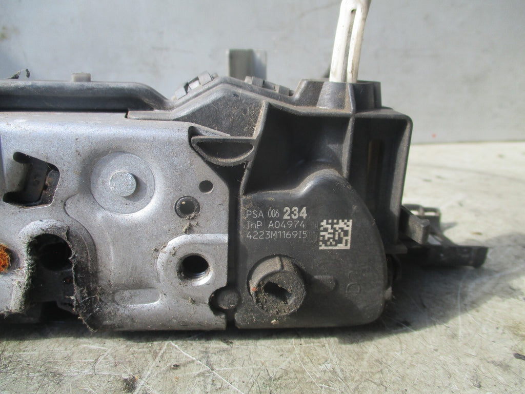 2013 PEUGEOT 5008 OSF FRONT DRIVER SIDE DOOR LOCK MECHANISM 006234