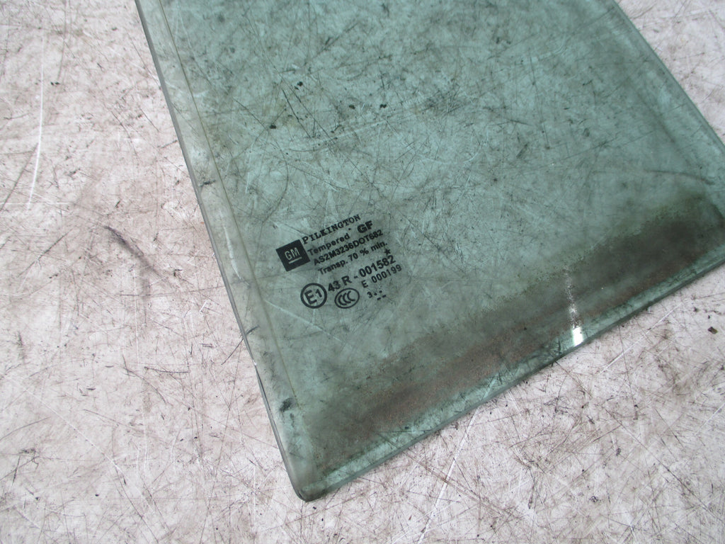 VAUXHALL ZAFIRA 2014 NSR PASSENGER SIDE REAR DOOR QUARTER WINDOW GLASS