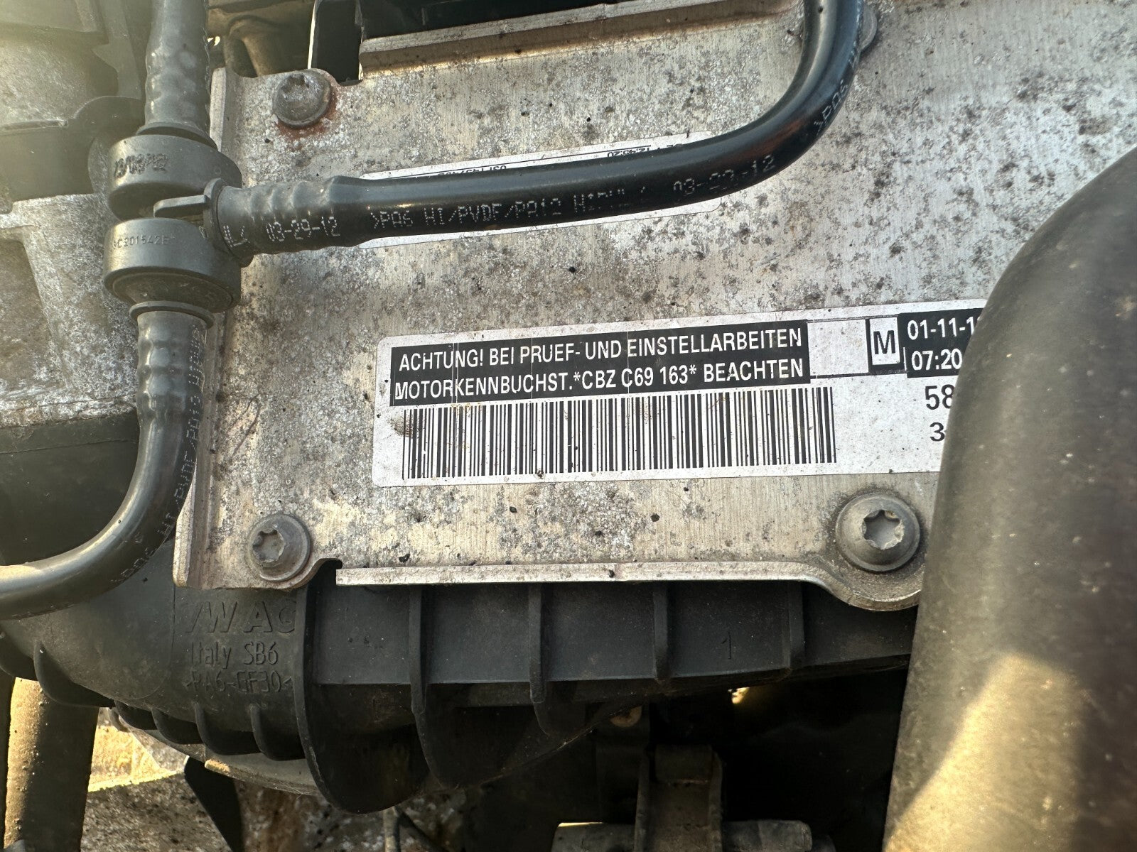 2012 SEAT IBIZA 1.2 PETROL ENGINE COMPLETE CBZ