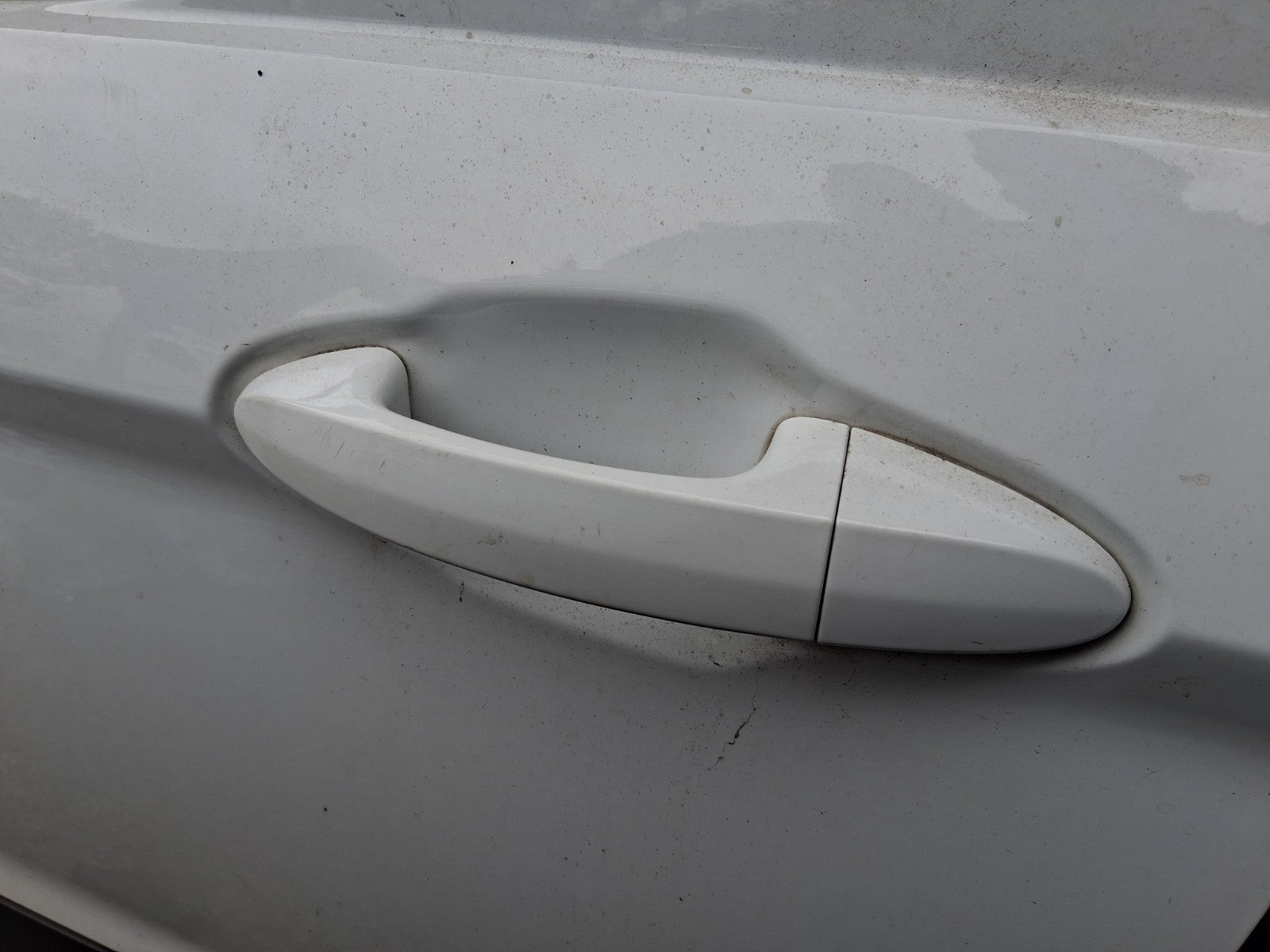 2015 FORD TRANSIT COURIER MK1 NSF PASSENGER SIDE FRONT DOOR HANDLE WHITE