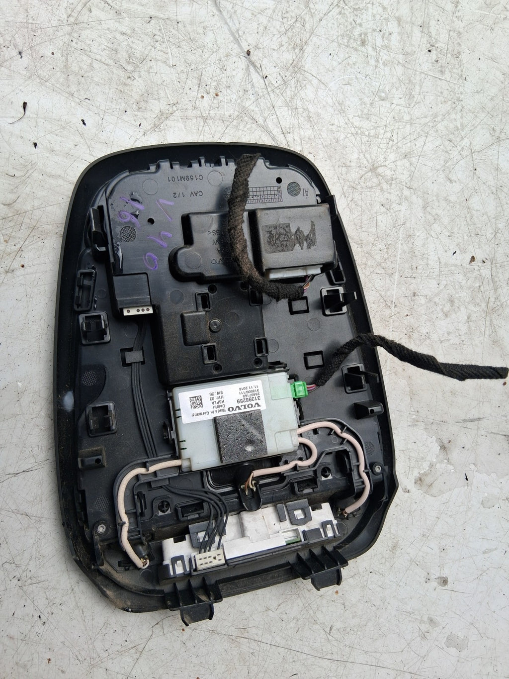 2016 VOLVO V40 FRONT INTERIOR ROOF READING LIGHT LAMP