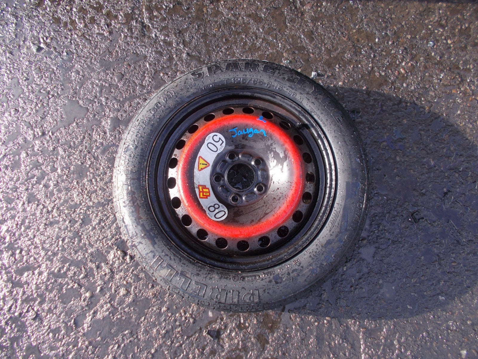 JAGUAR X TYPE X400 PIRELLI 16 INCH 5 STUD SPACE SAVER SPARE WHEEL 125/85 R16