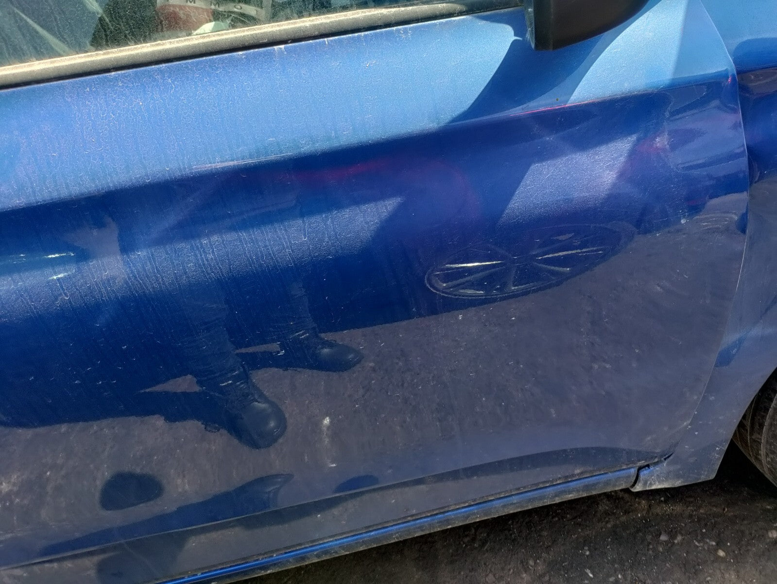 2019 HYUNDAI I20 FACELIFT OSF DRIVER FRONT BARE DOOR CHAMPION BLUE PEARL U24