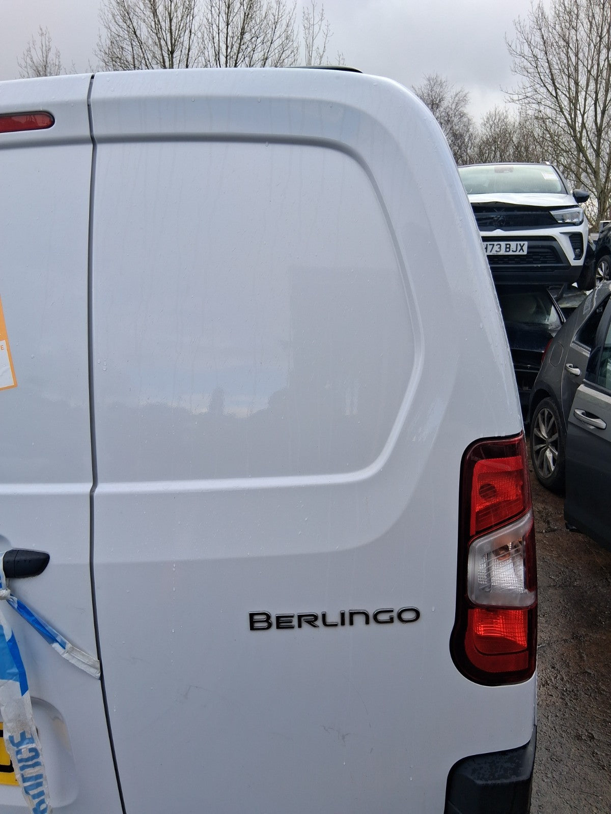 2024 CITROEN BERLINGO MK3 K9 OSR DRIVER SIDE REAR RIGHT COMPLETE DOOR WHITE