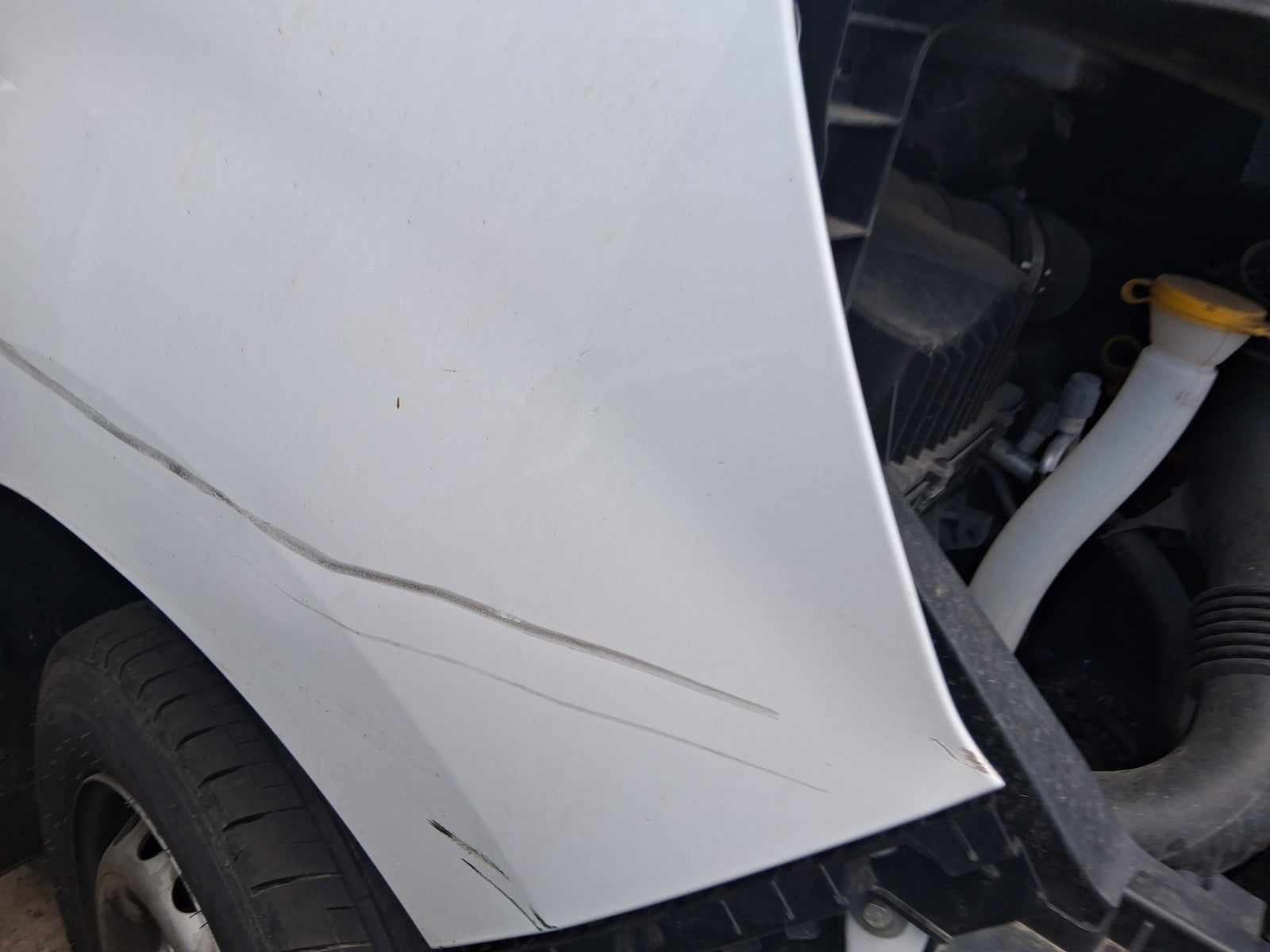 2024 RENAULT MASTER MK3 OSF DRIVER SIDE FRONT WING PANEL WHITE HAS DENTS
