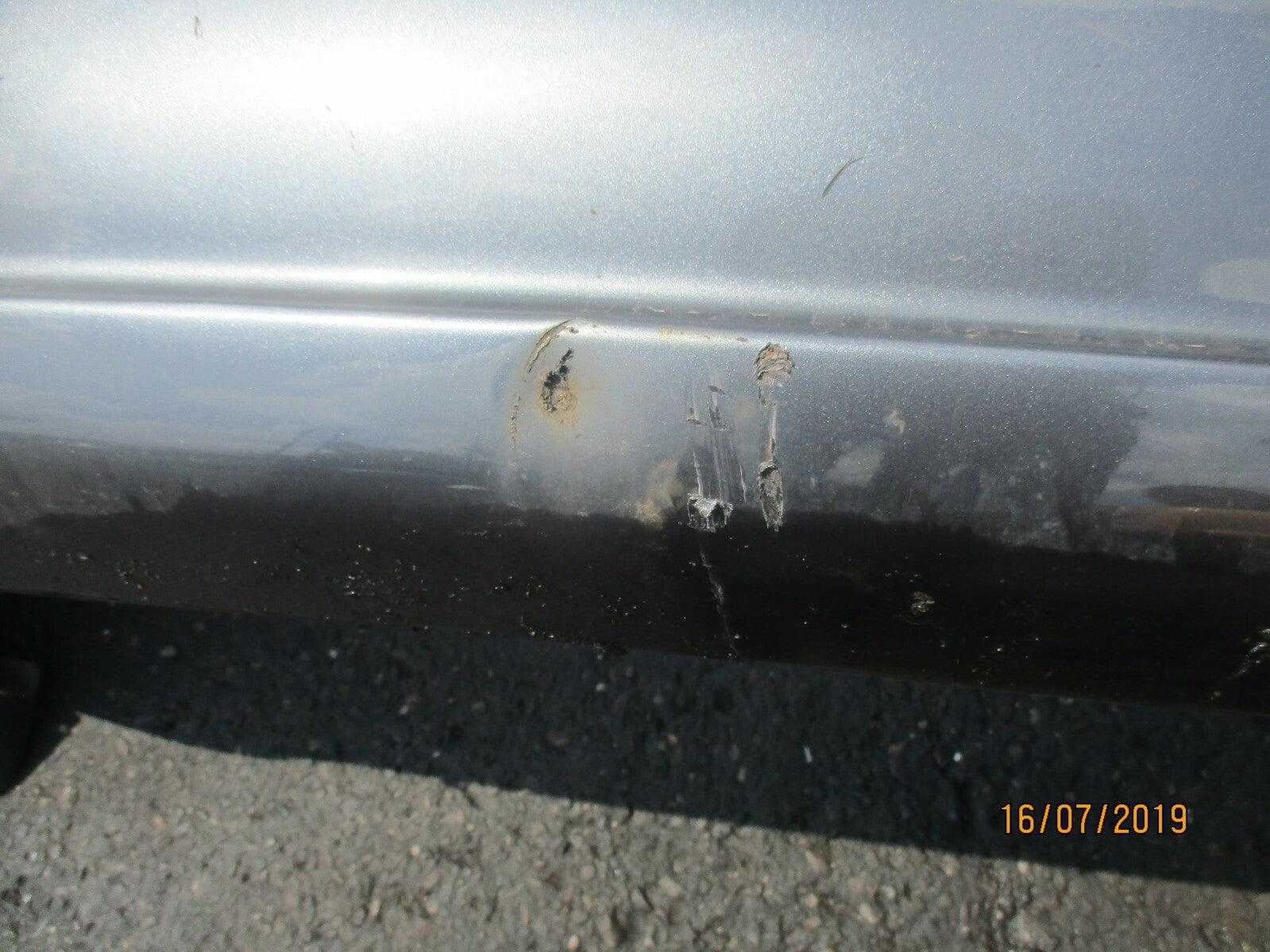 HYUNDAI SANTA FE MK1 REAR COMPLETE BUMPER GREY