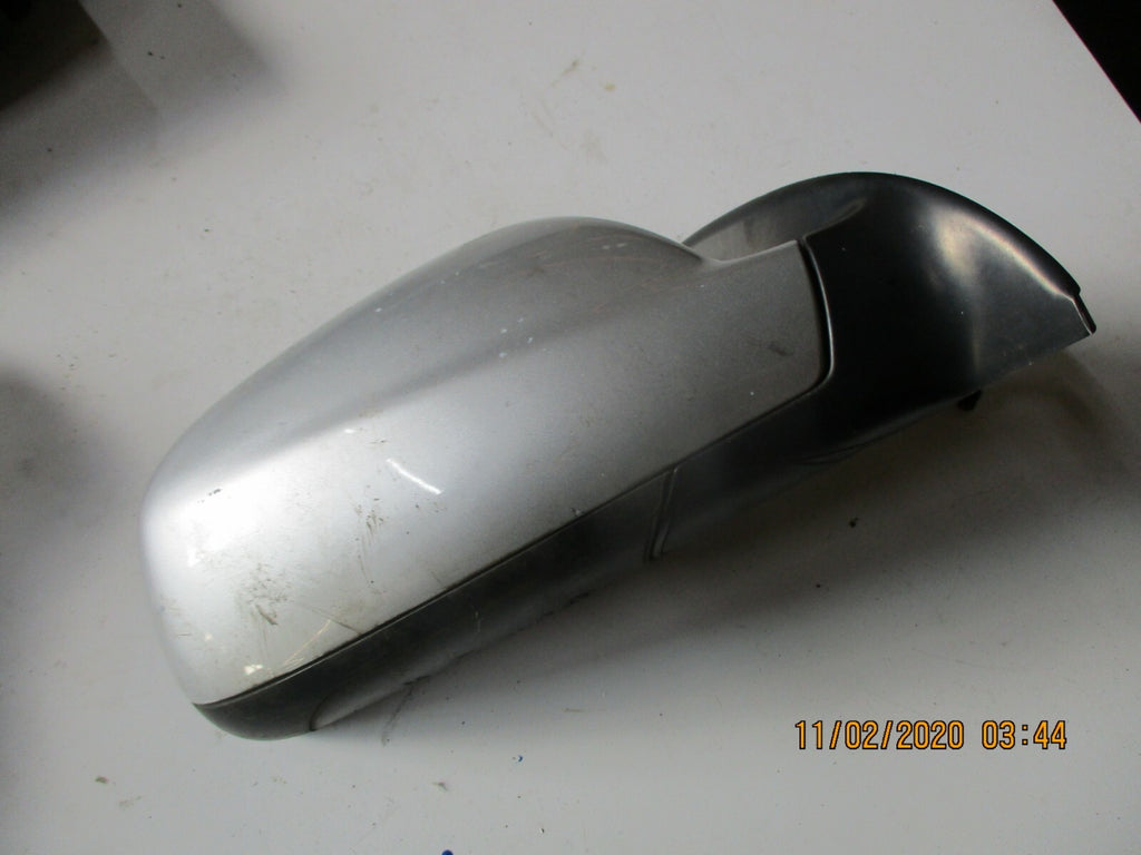 PEUGEOT 307 MK1 2002 OS DRIVER SIDE ELECTRIC DOOR WING MIRROR SILVER 96577211XT