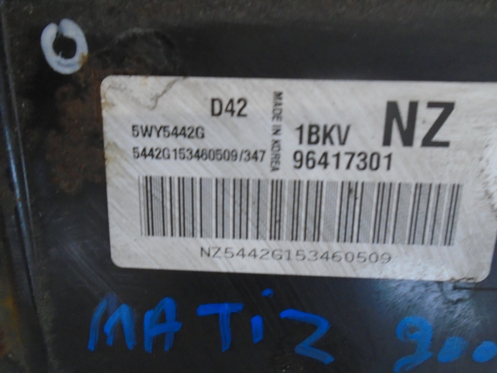 CHEVROLET MATIZ 2006 ENGINE CONTROL UNIT ECU UNIT 96417301
