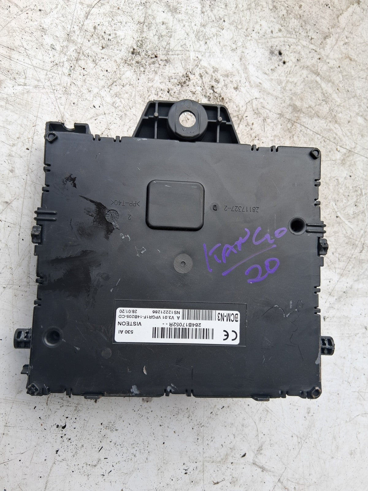 2020 RENAULT KANGOO MK2 1.5 DIESEL BCM BODY CONTROL MODULE 284B17052R