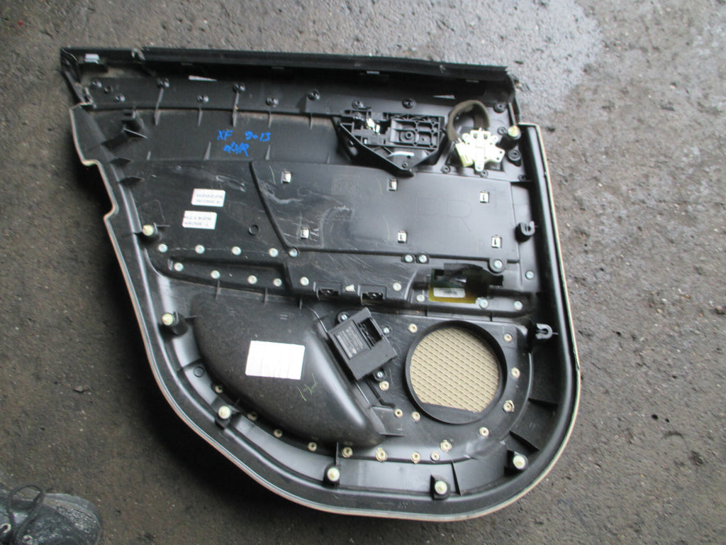 JAGUAR XF 2013 FACELIFT DRIVER SIDE REAR DOOR CARD PLASTIC PANEL ONLY