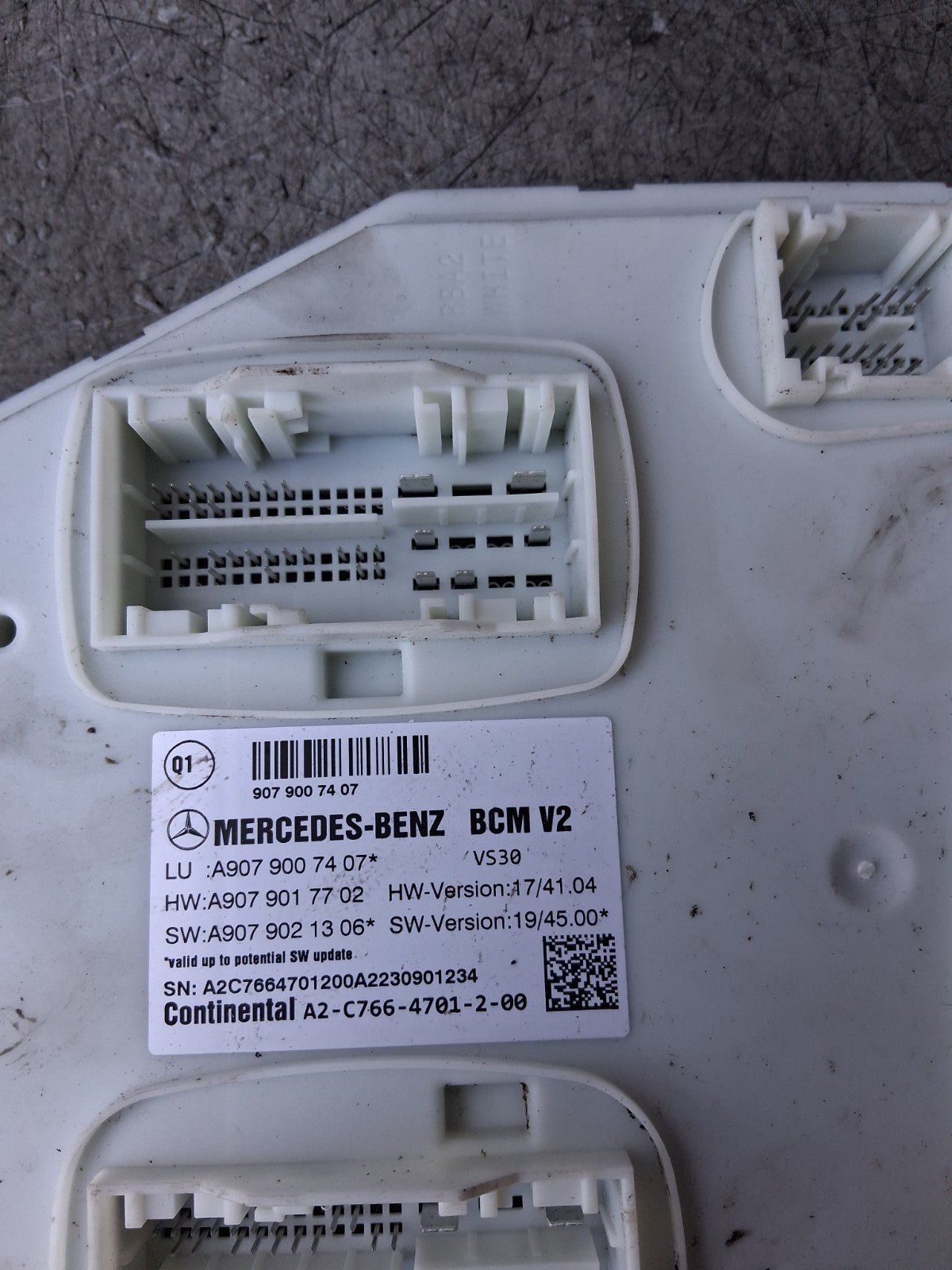 2023 MERCEDES BENZ SPRINTER BCM BODY CONTROL MODULE A9079007407