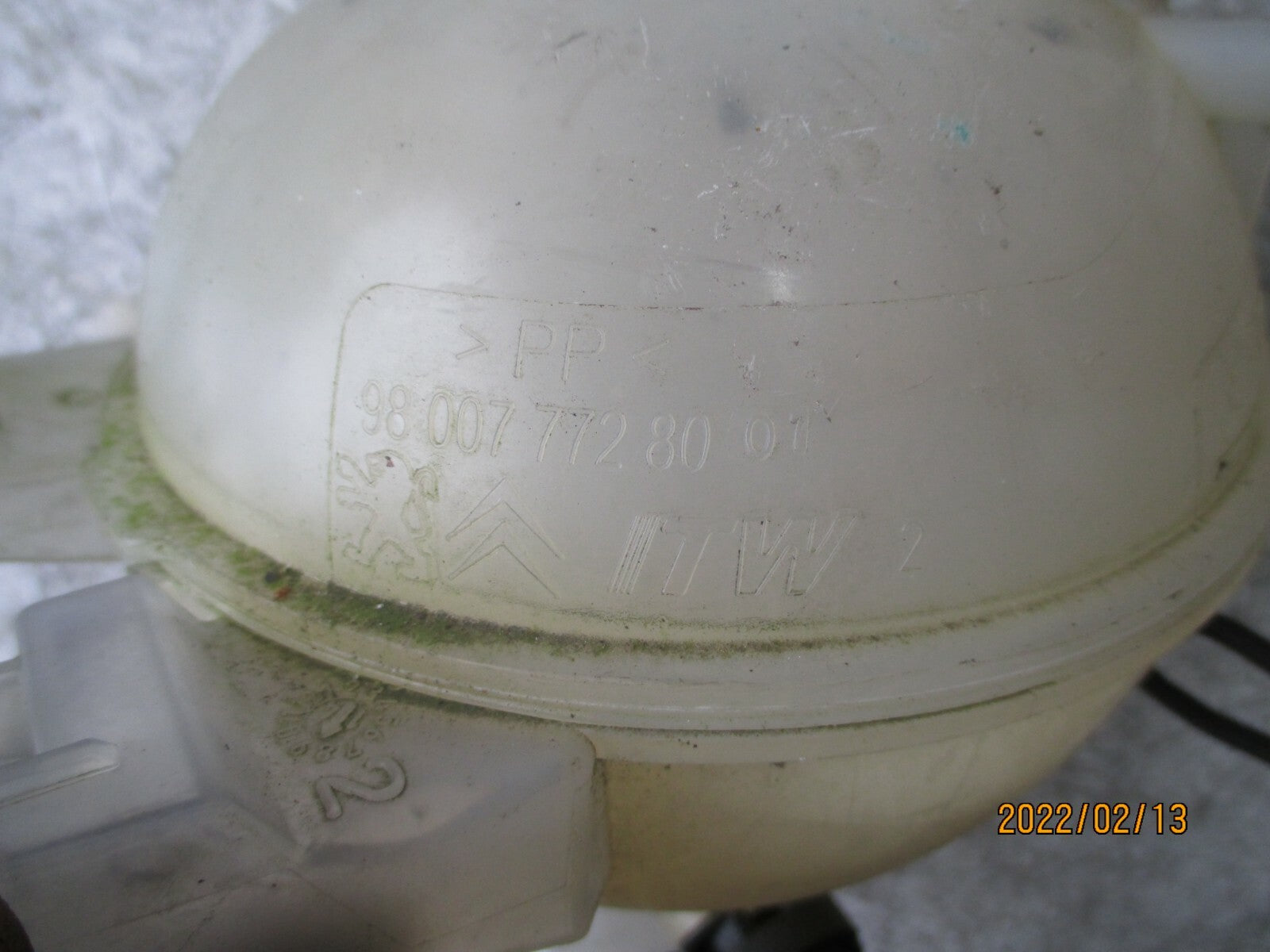 PEUGEOT 207 2009 COOLANT WATER EXPANSION TANK 9800777280