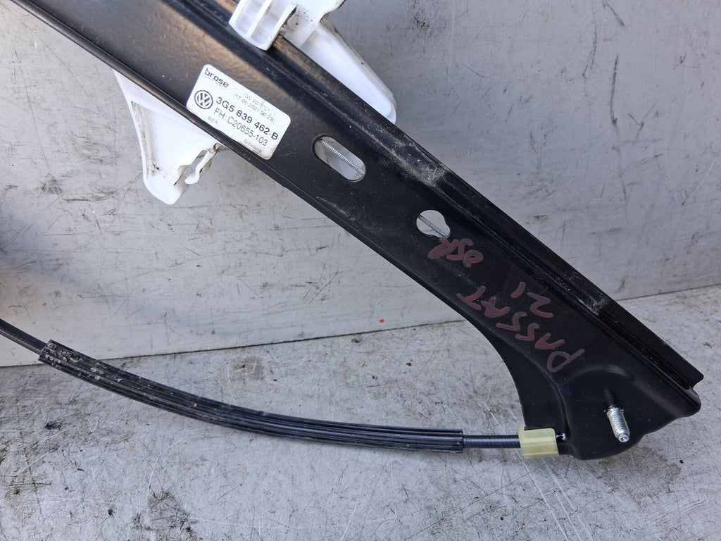 2021 VOLKSWAGEN PASSAT B8 OSR DRIVER SIDE REAR RIGHT WINDOW REGULATOR 3G5839462B