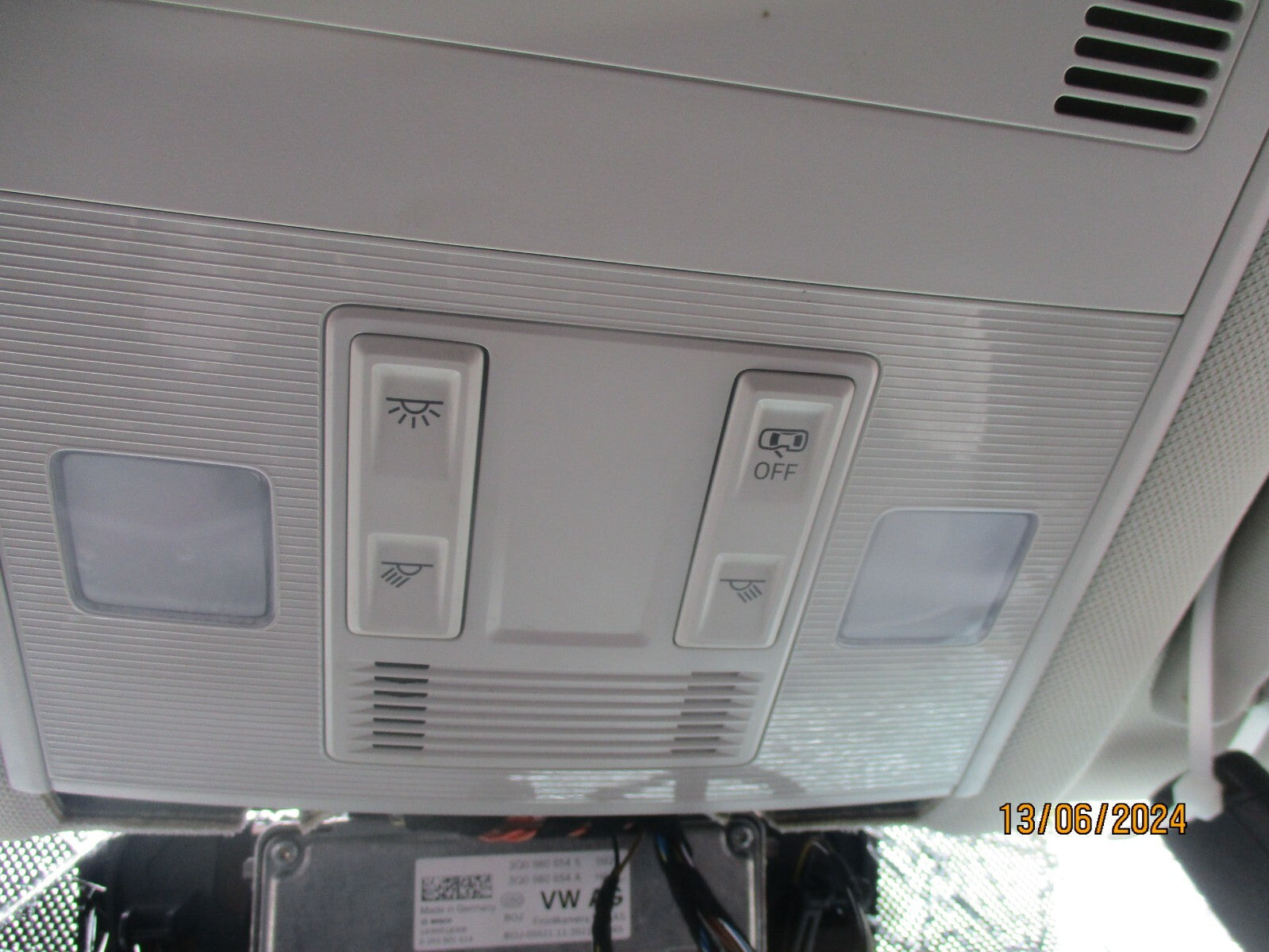 2020 VW VOLKSWAGEN T ROC FRONT INTERIOR ROOF READING LIGHT