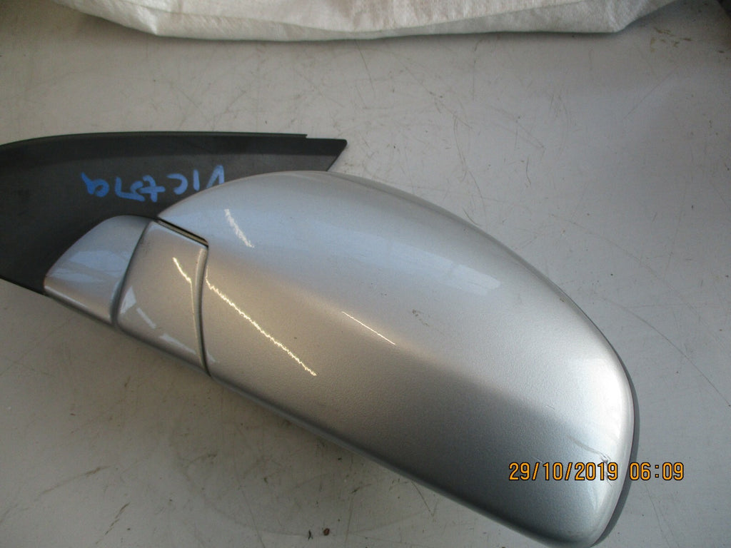 VAUXHALL VECTRA C 2005 NS PASSENGER ELECTRIC DOOR WING MIRROR SILVER 24436149