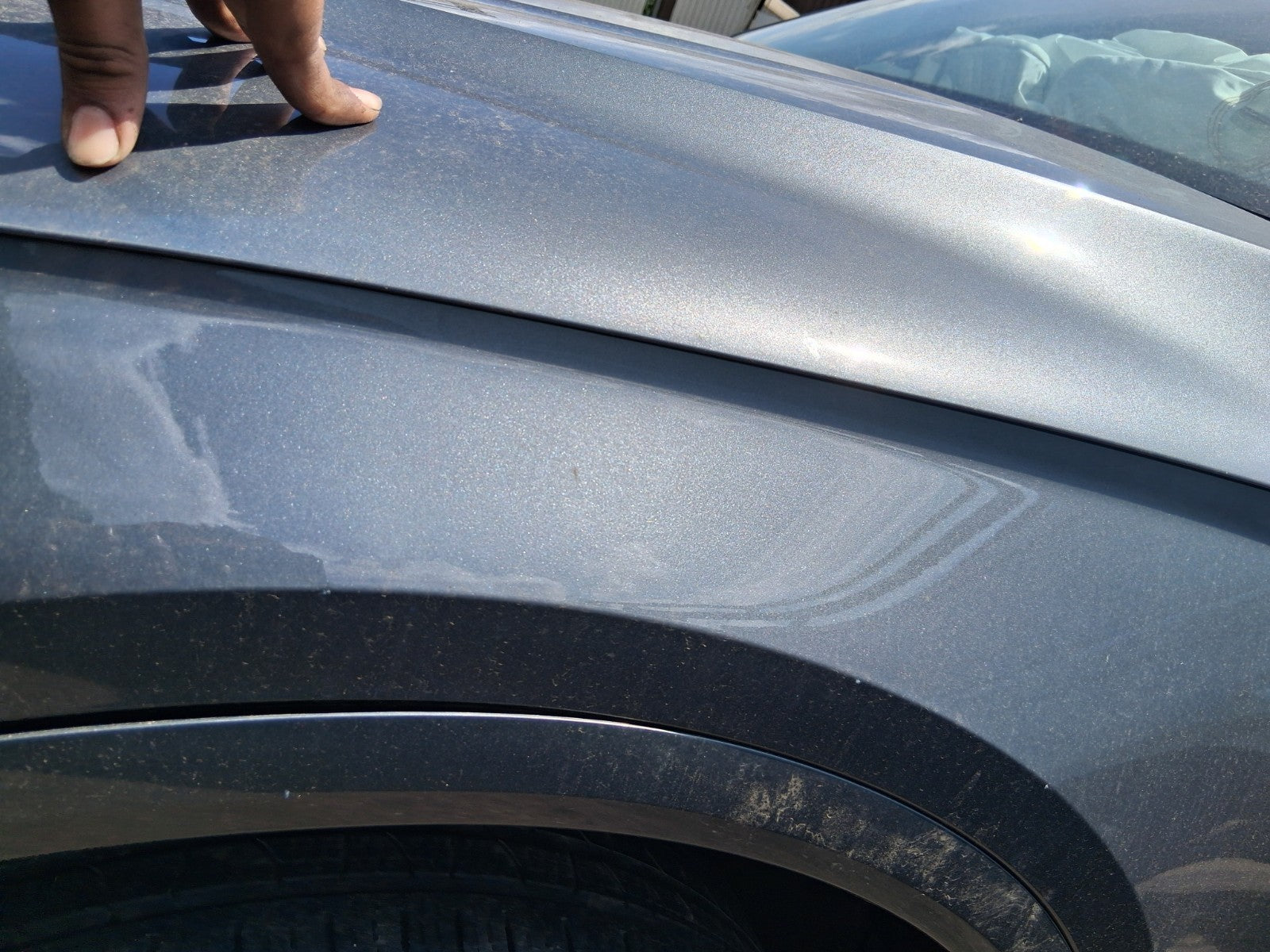 2019 AUDI Q5 FY NSF PASSENGER SIDE WING PANEL MONSOON GREY METALLIC LX7R
