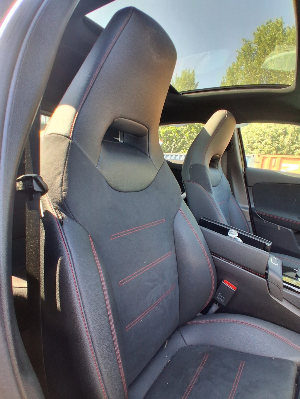 2023 MERCEDES BENZ A CLASS AMG LINE W177 OS DRIVER SIDE ELECTRIC SEAT RED STITCH