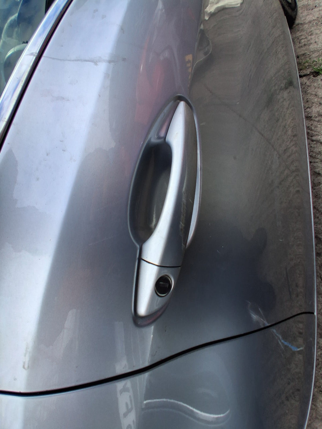 2015 PEUGEOT 308 MK2 OSF DRIVER FRONT EXTERIOR DOOR HANDLE GRIS ALUMINIUM EZR