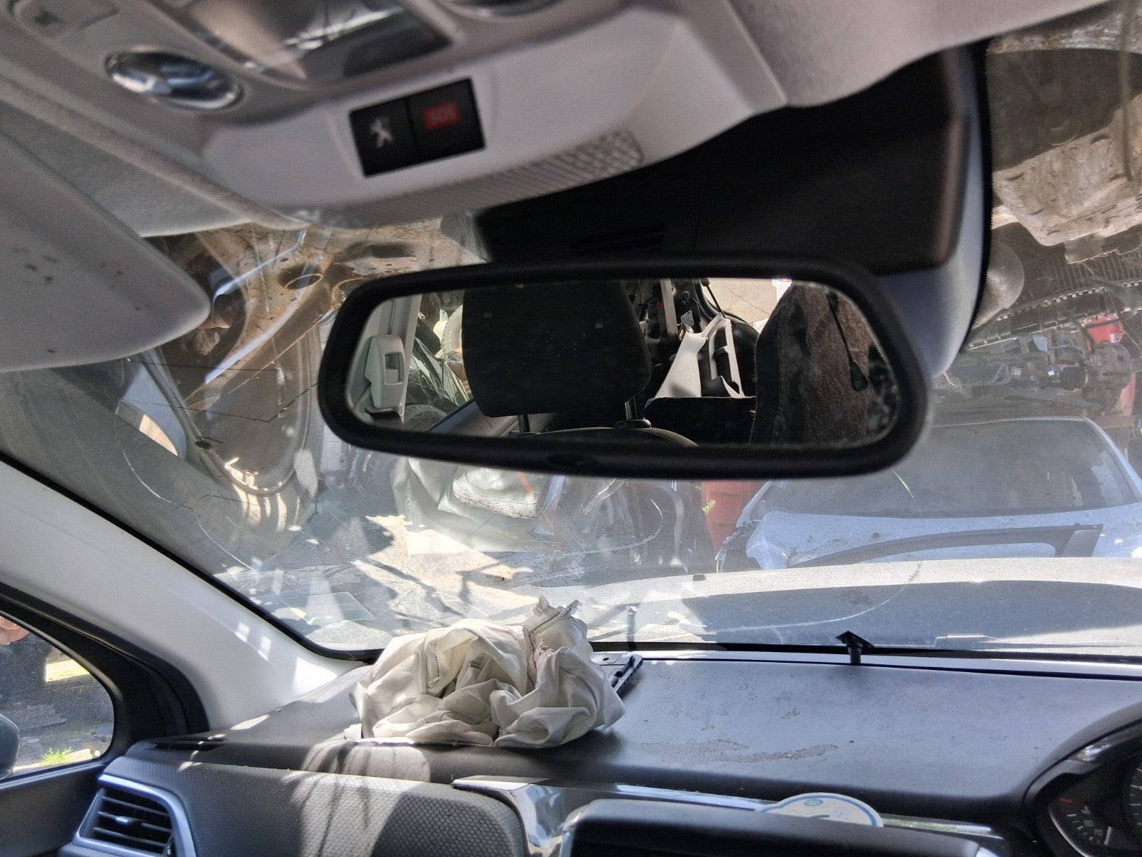 2019 PEUGEOT 208 MK1 INTERIOR REAR VIEW MIRROR