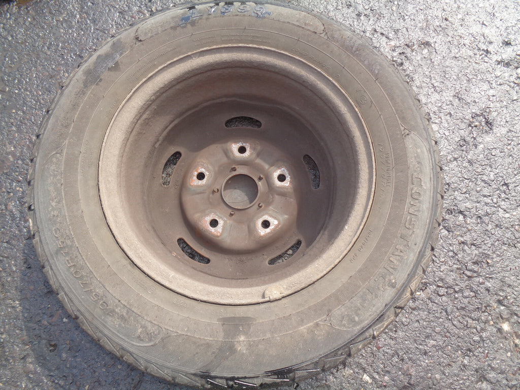 FORD TRANSIT 2003 15 INCH 5 INCH SPARE STEEL WHEEL WITH TYRE 195/70R15C REF 2