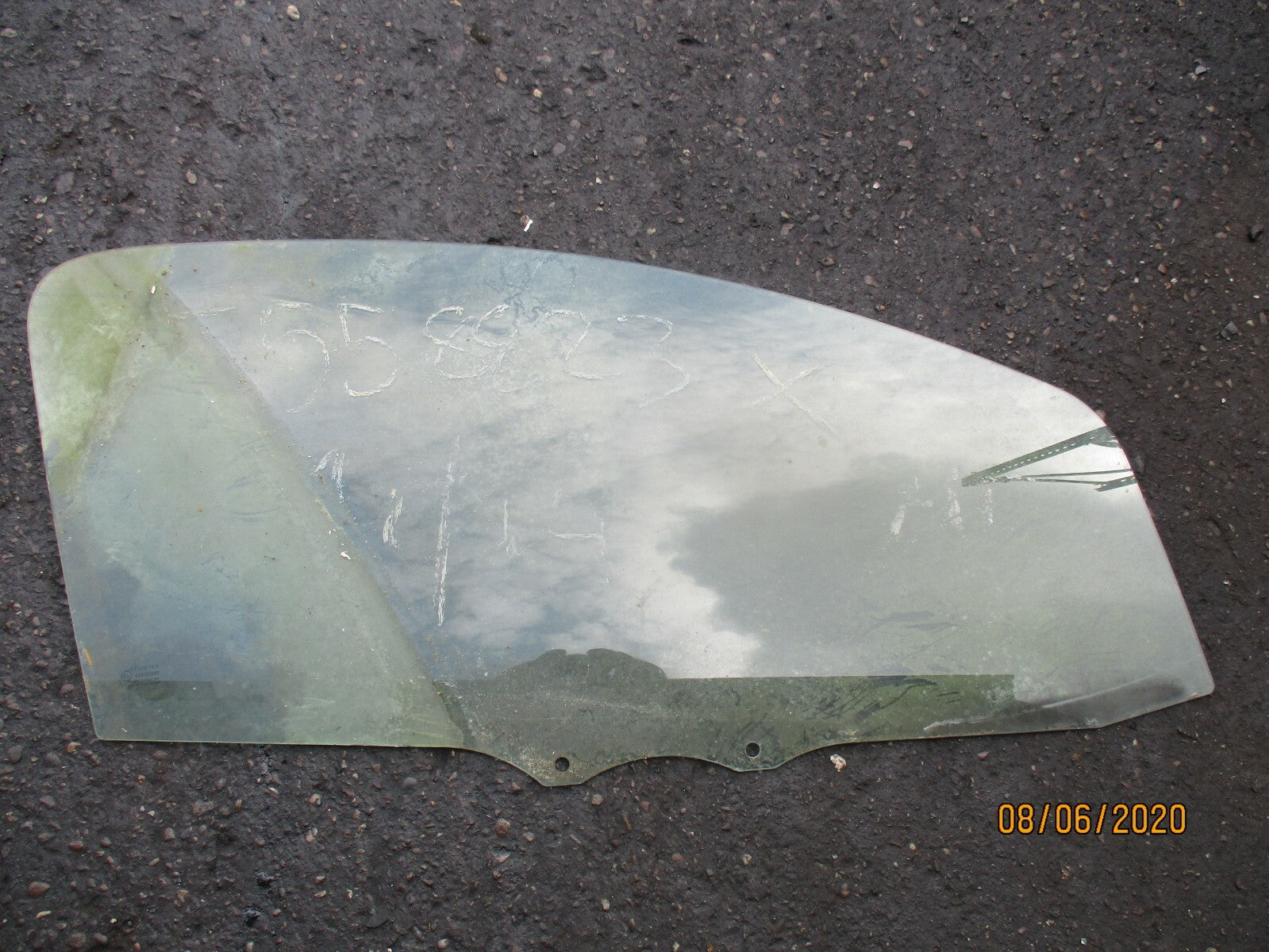 CITROEN C1 MK1 2007 OSF DRIVER SIDE FRONT DOOR WINDOW QUARTER GLASS 43R-00048