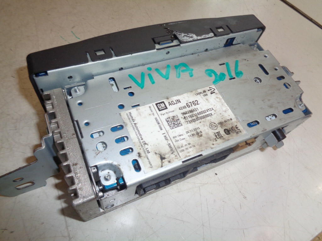 VAUXHALL VIVA 2016 1.0 PETROL RADIO HEAD UNIT 42486762