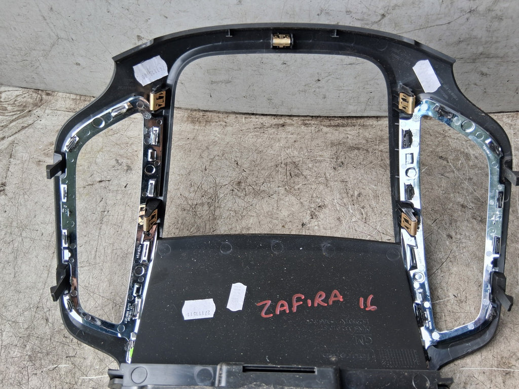 2016 VAUXHALL ZAFIRA C MK3 DASHBOARD DISPLAY SCREEN TRIM & RADIO CLOCK 1529531X