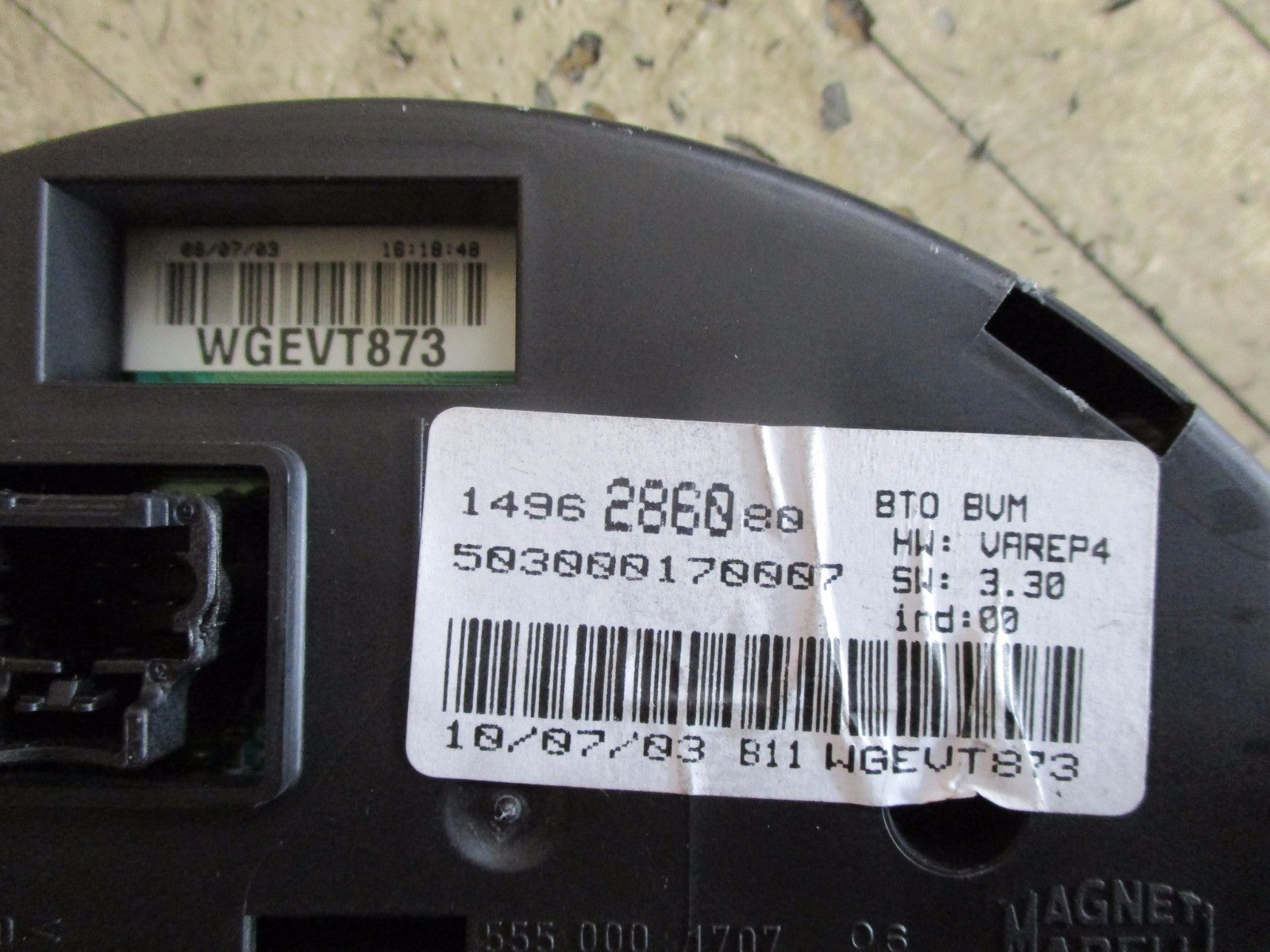 CITROEN C8 2003 SPEEDO CLOCKS INDICATOR INSTRUMENT CLUSTER DIALS 1496286080