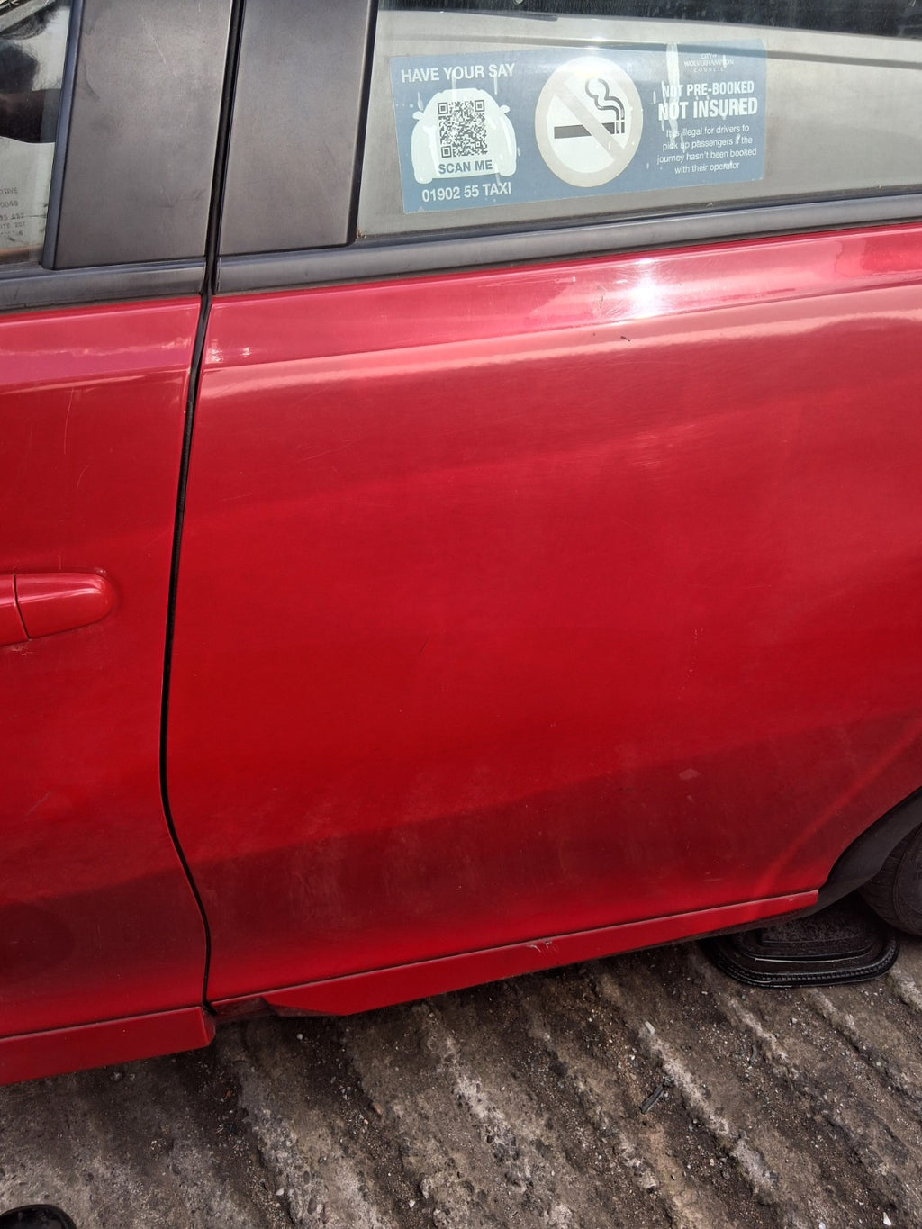 2016 HONDA CIVIC MK9 HATCHBACK NSR PASSENGER REAR LEFT BARE DOOR RED R81
