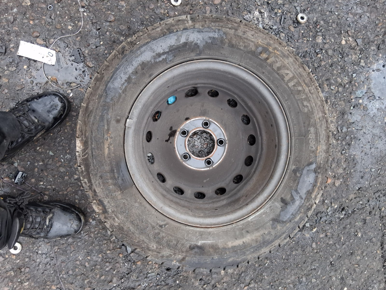 2023 RENAULT MASTER MK3 16 INCH STEEL WHEEL WITH TYRE 225/65R16C
