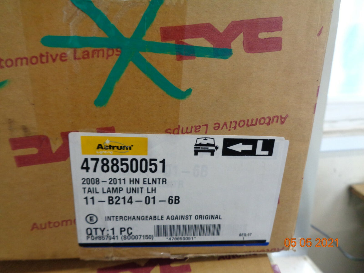 HYUNDAI ELANTRA FACELIFT 2008 2011 PASSENGER REAR TAIL LIGHT 478850051 11B214016