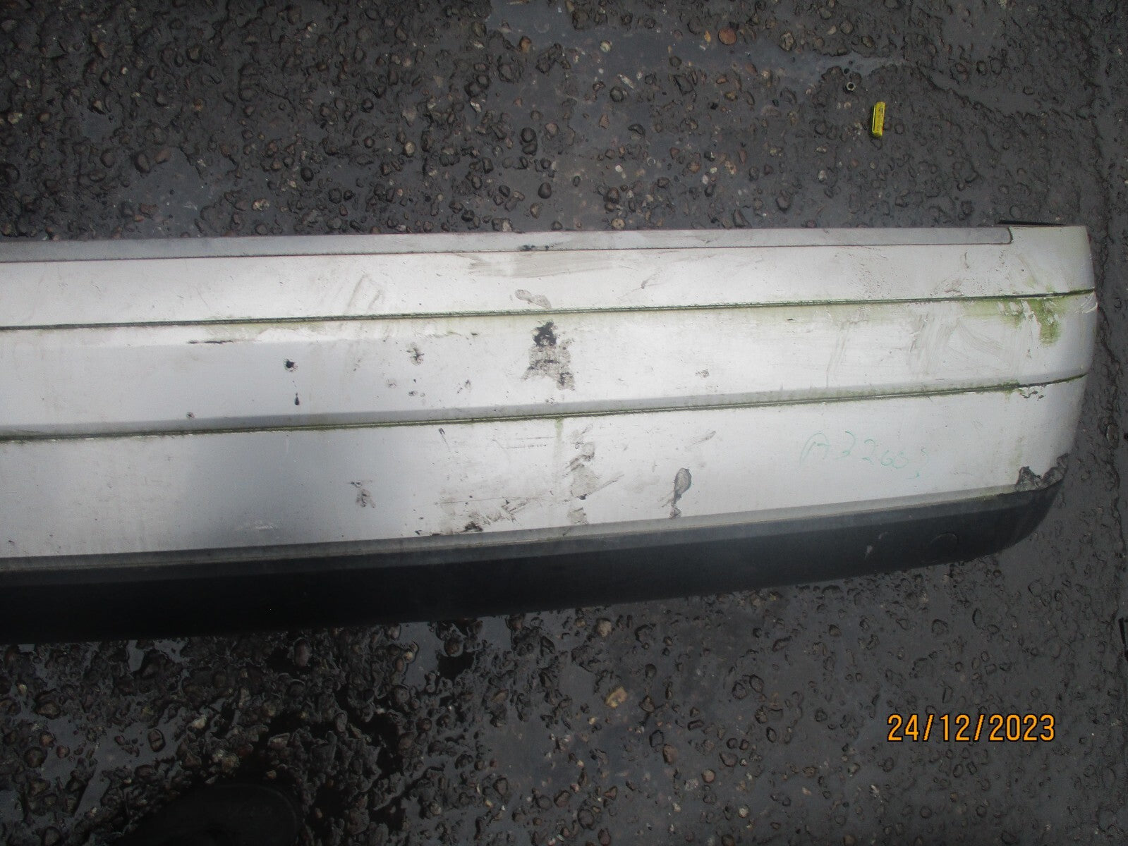 AUDI A2 2003 REAR COMPLETE BUMPER SILVER