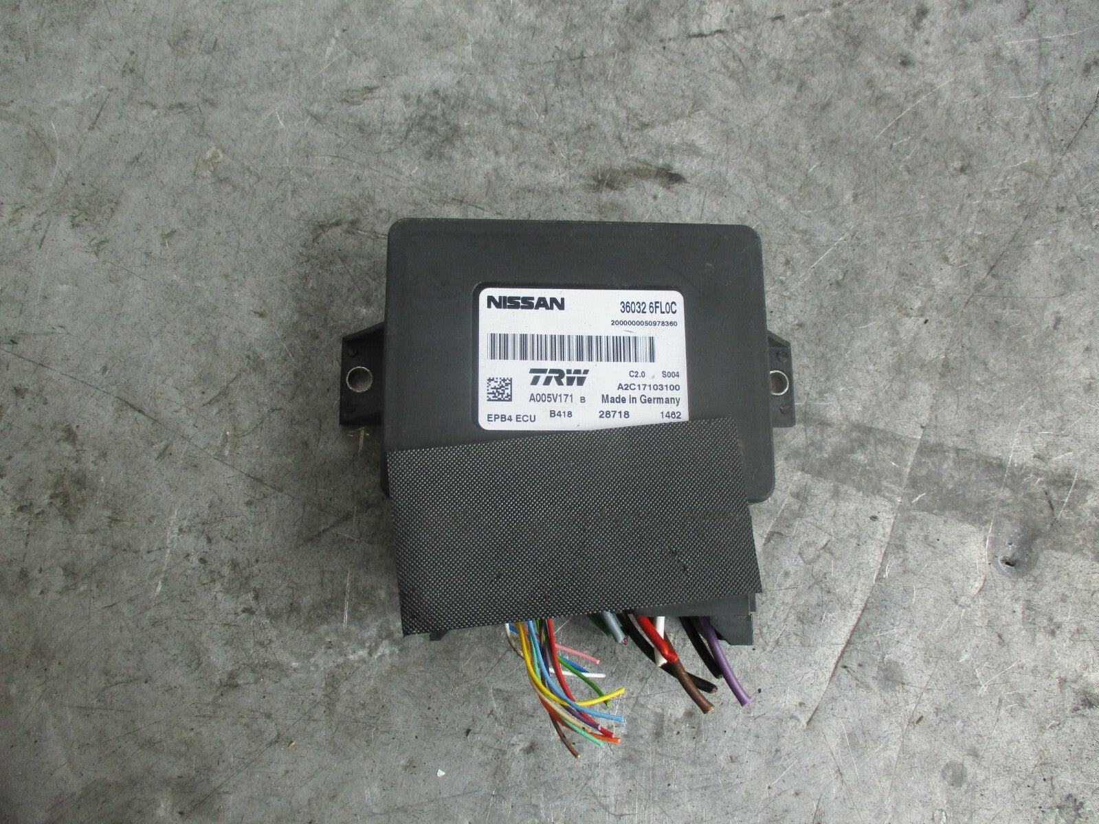 NISSAN QASHQAI J11 MK2 PARKING BRAKE CONTROL MODULE ECU 360326FL0C
