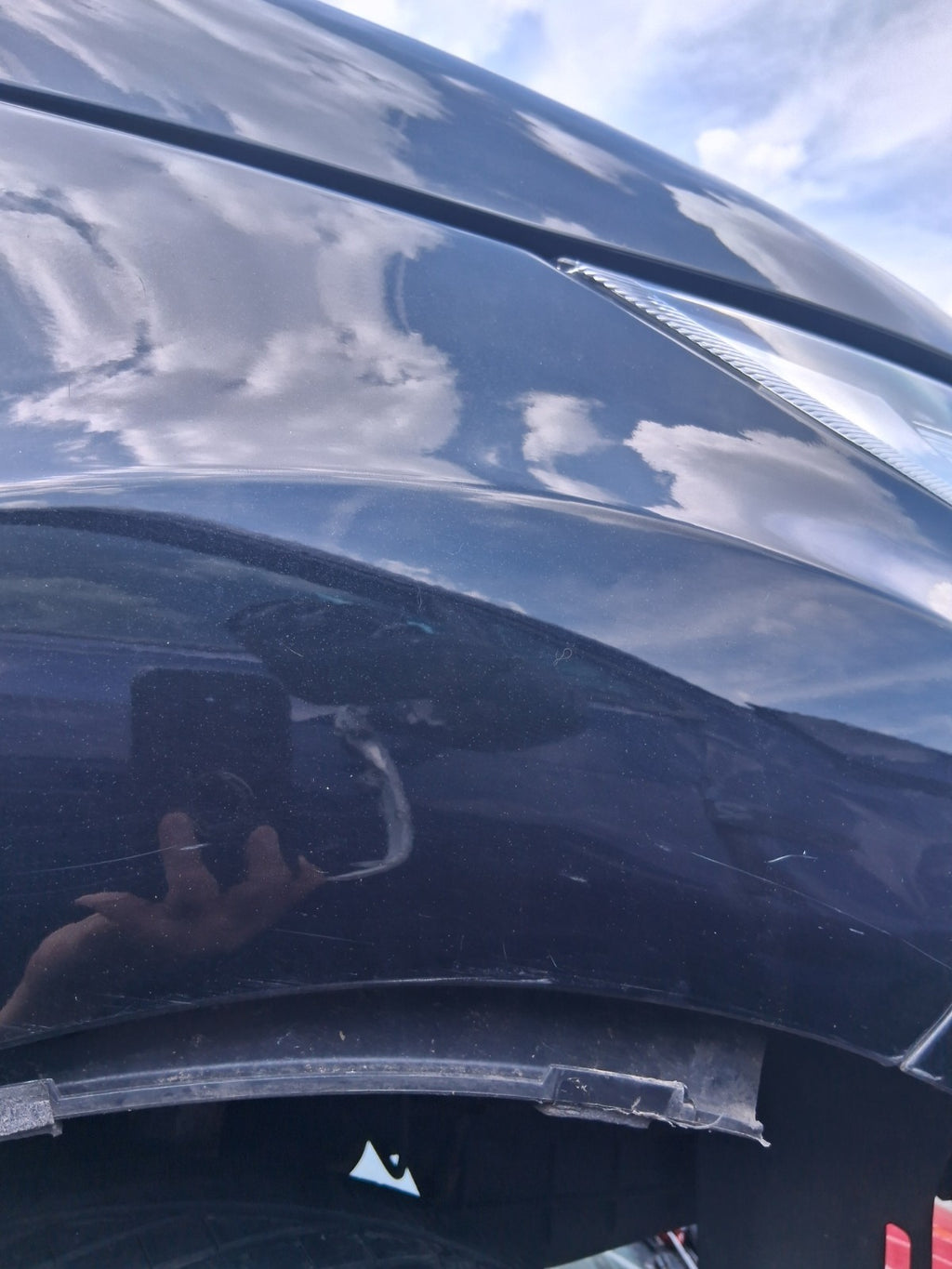 2012 FORD FIESTA MK7 5 DOOR OSF DRIVER SIDE FRONT RIGHT WING PANEL BLACK