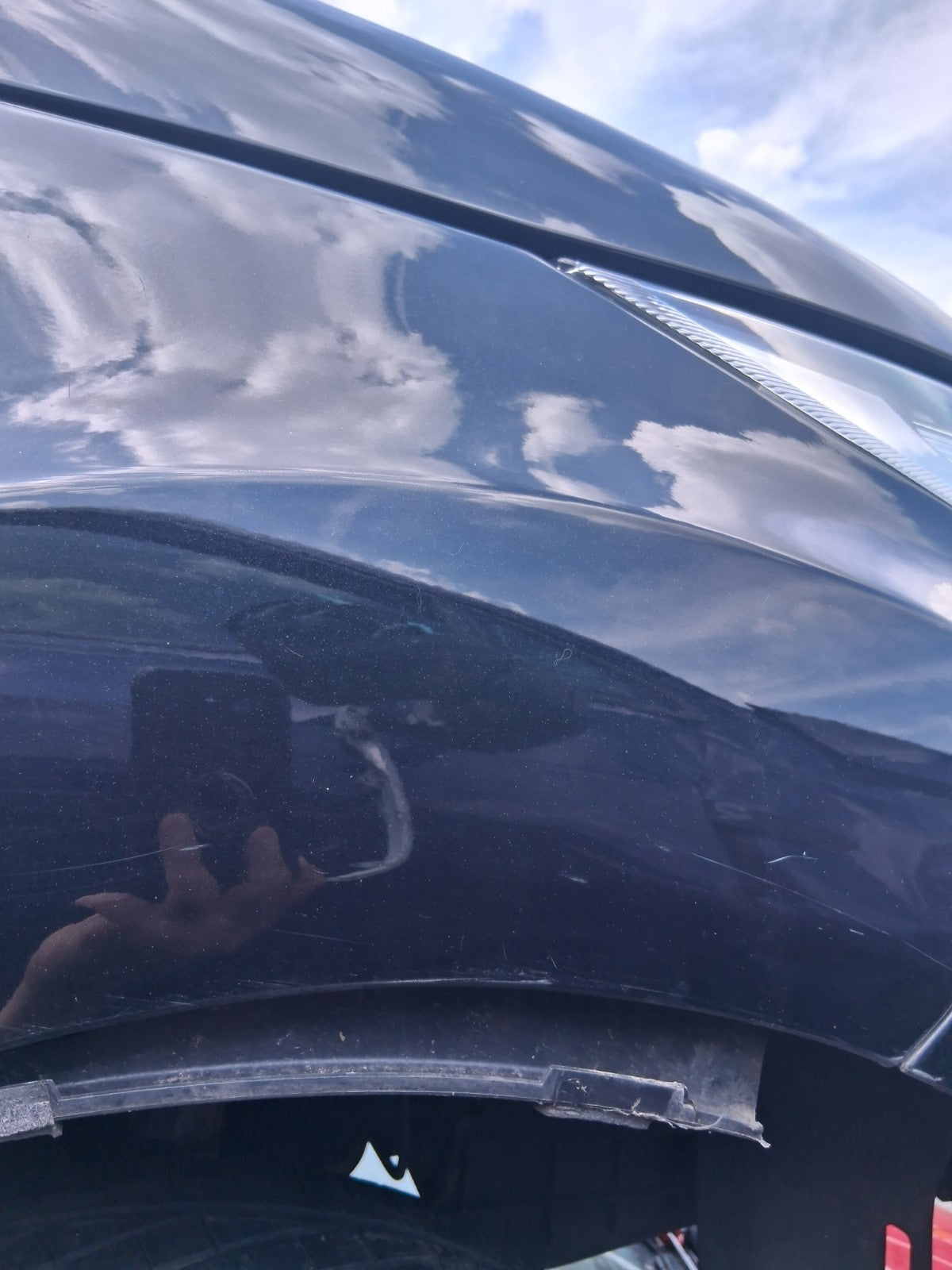 2012 FORD FIESTA MK7 5 DOOR OSF DRIVER SIDE FRONT RIGHT WING PANEL BLACK
