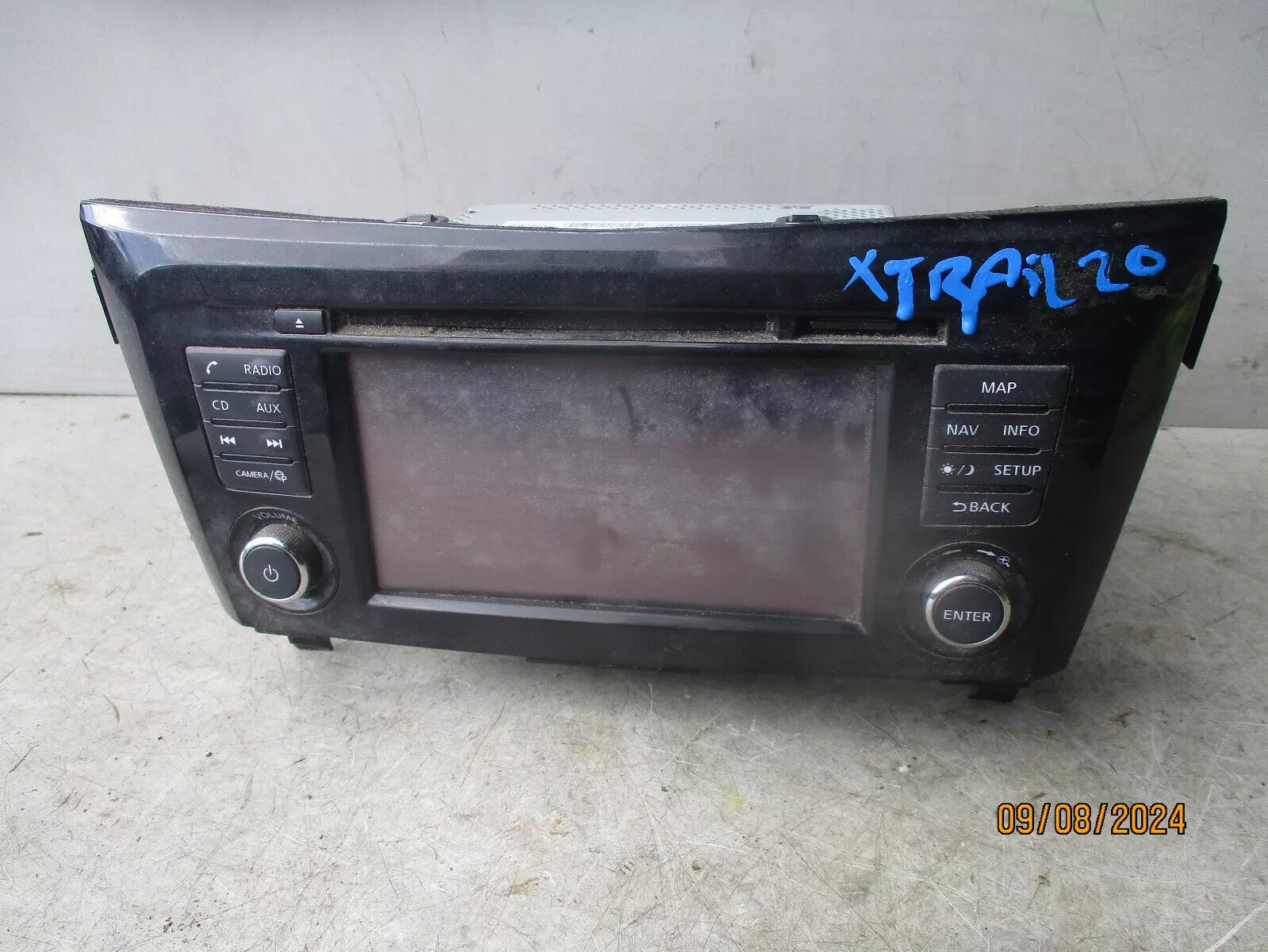 2020 NISSAN X TRAIL MK3 T32 RADIO STEREO HEAD UNIT SPARE & REPAIR 259157FP0A