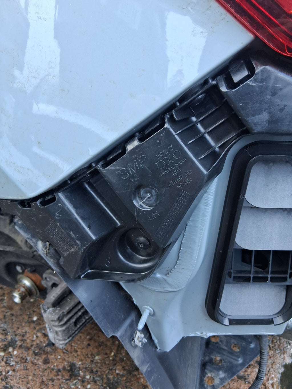 2025 AUDI A1 S LINE MK2 GB NSR PASSENGER SIDE REAR LEFT BUMPER BRACKET 82A807393
