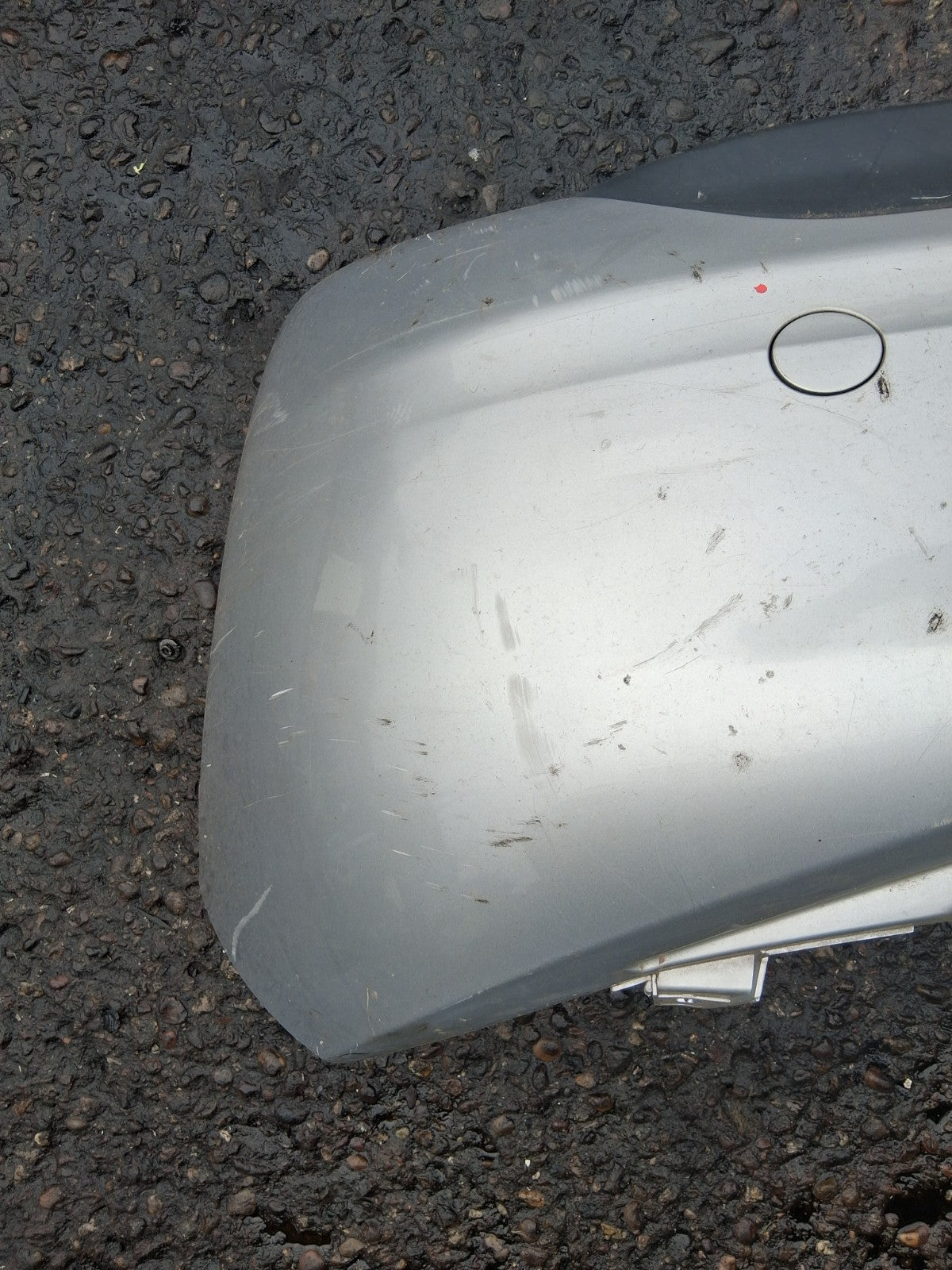 2012 PEUGEOT 208 COMPLETE REAR BUMPER SILVER