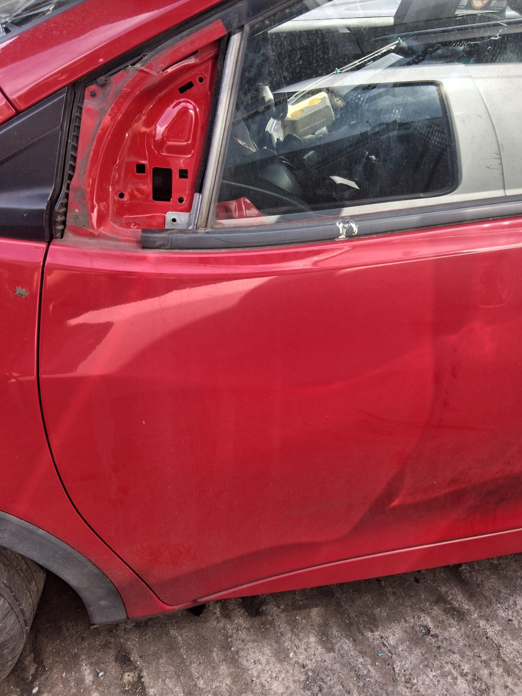 2016 HONDA CIVIC MK9 HATCHBACK NSF PASSENGER SIDE FRONT LEFT BARE DOOR RED R81