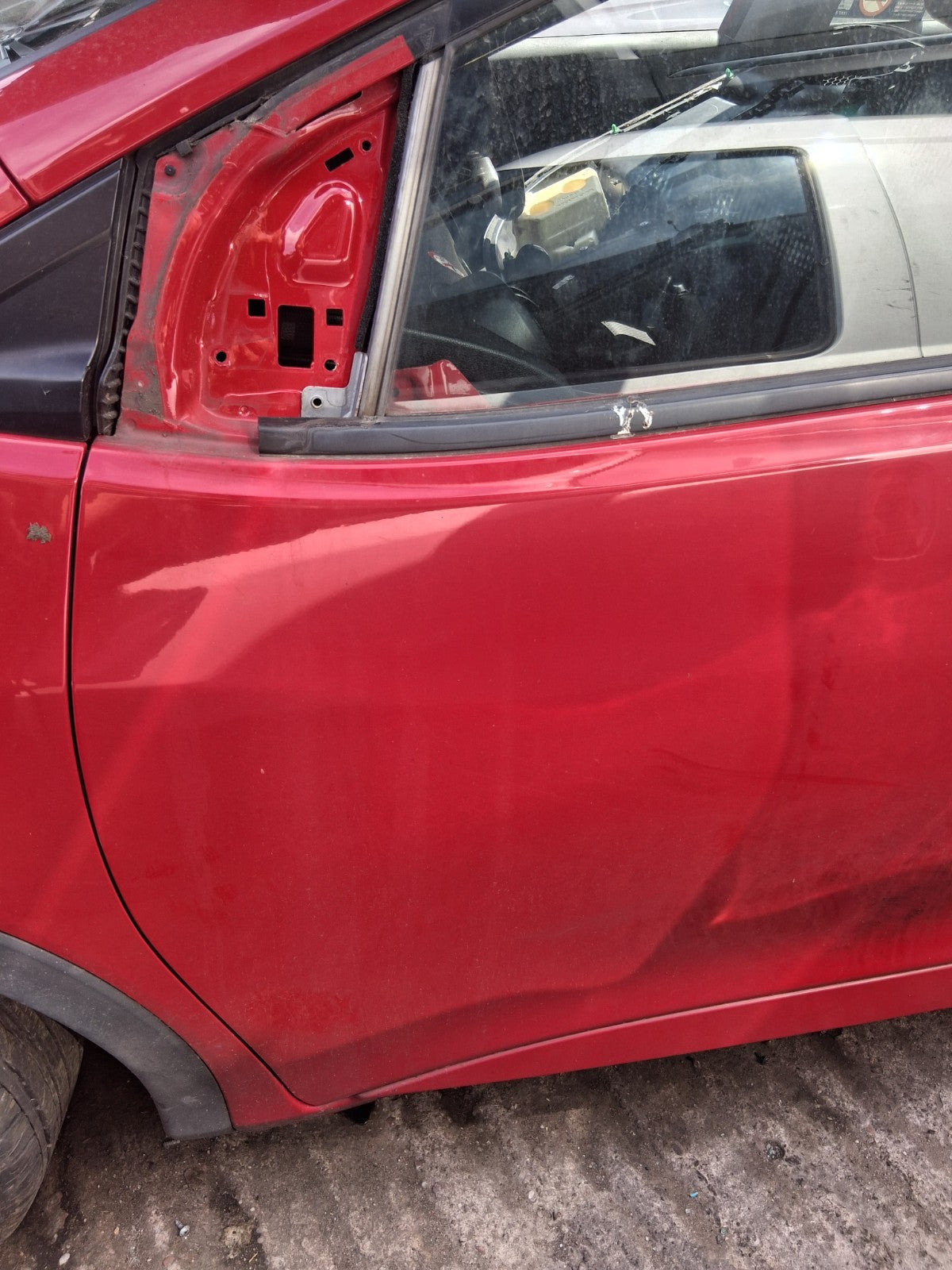 2016 HONDA CIVIC MK9 HATCHBACK NSF PASSENGER SIDE FRONT LEFT BARE DOOR RED R81