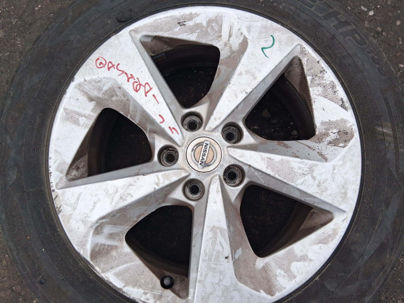 2020 NISSAN QASHQAI J11 MK2 17 INCH ALLOY WHEEL WITH TYRE 215/60R17