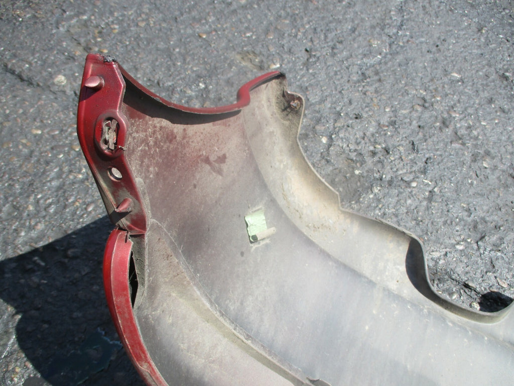 PEUGEOT 206 2007 COMPLETE REAR BACK PLASTIC BUMPER WITH LIGHT IN RED