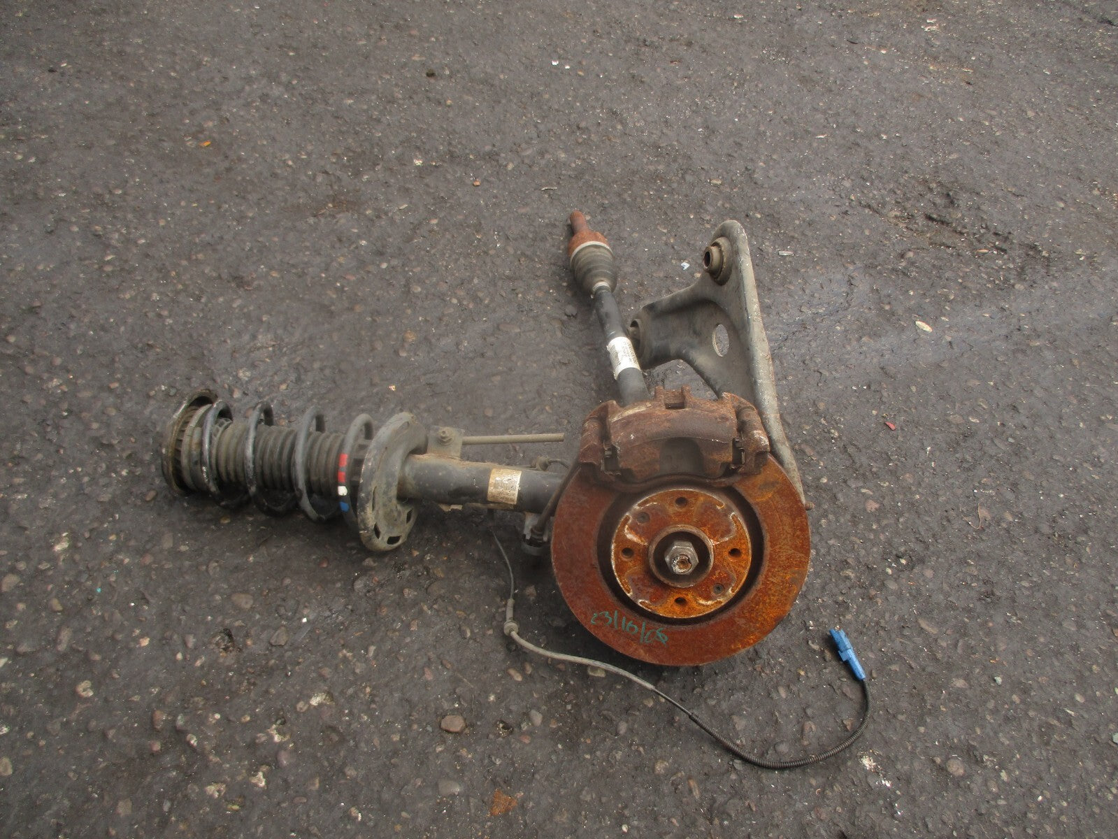 2018 CITROEN C3 MK3 1.2 PETROL OS DRIVER FRONT LEG SHOCK WHEEL HUB DRIVESHAFT